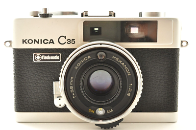 KONICA C35 Flash Matic Rangefinder 35mm Film Camera Exc +3
