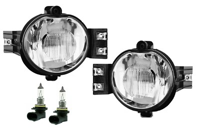 For 02-08 Dodge Ram 1500/2500/3500 04-06 Dodge Durango Clear Fog Lights Pair