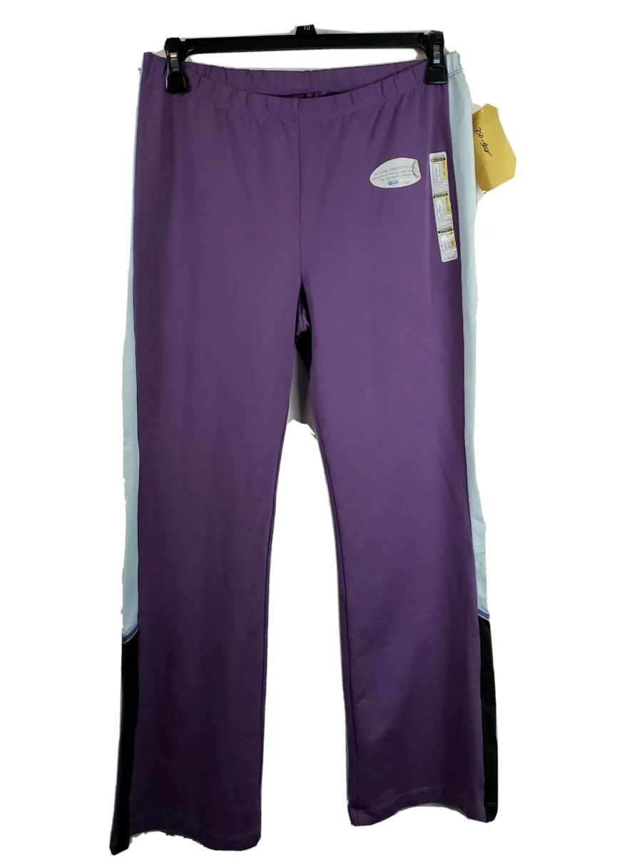 Danskin Now Purple Athletic Warm Up Pants Women's Size XL New cool max  Wicking