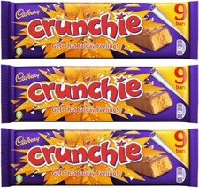 Chocolate Bar Bundle With Crunchie Chocolate Bar 9 Bar Pack 234.9g (3 Pack)