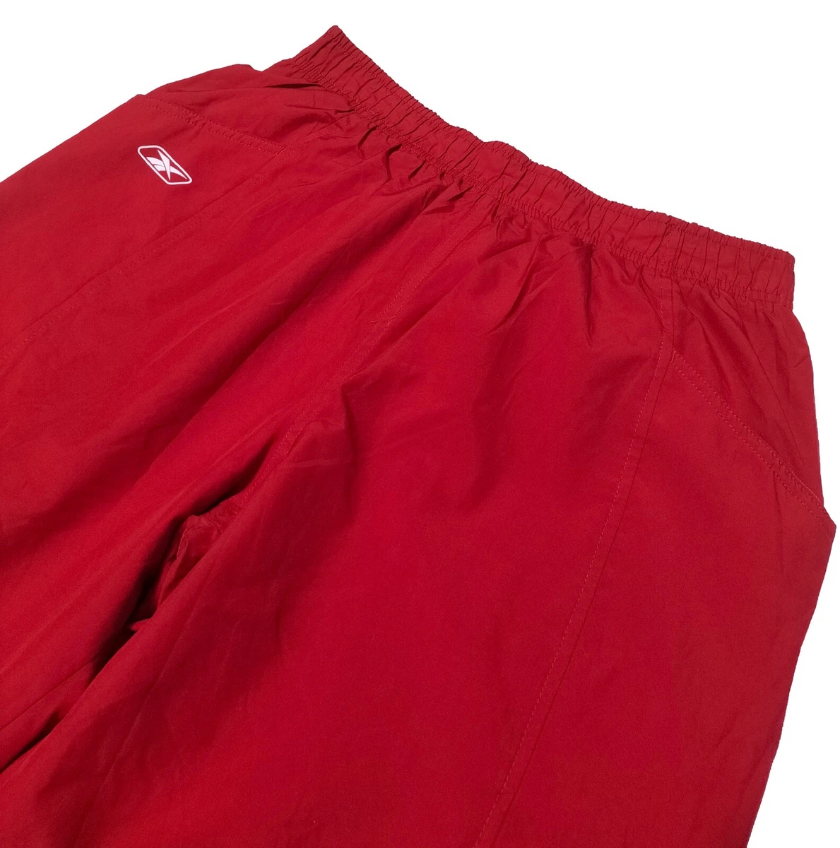 Reebok Joggers Men s Red Activewear Pants Size XS Waist 30 Nylon