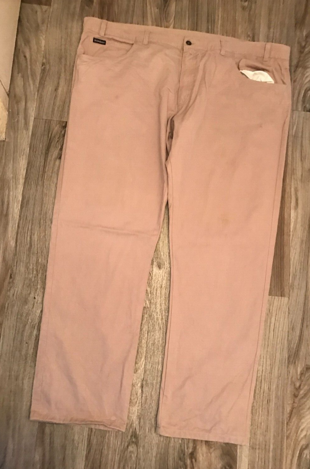 Pantaloni dritti YSL Yves Saint Laurent beige marrone taglia 50 vita 34 gamba #2319