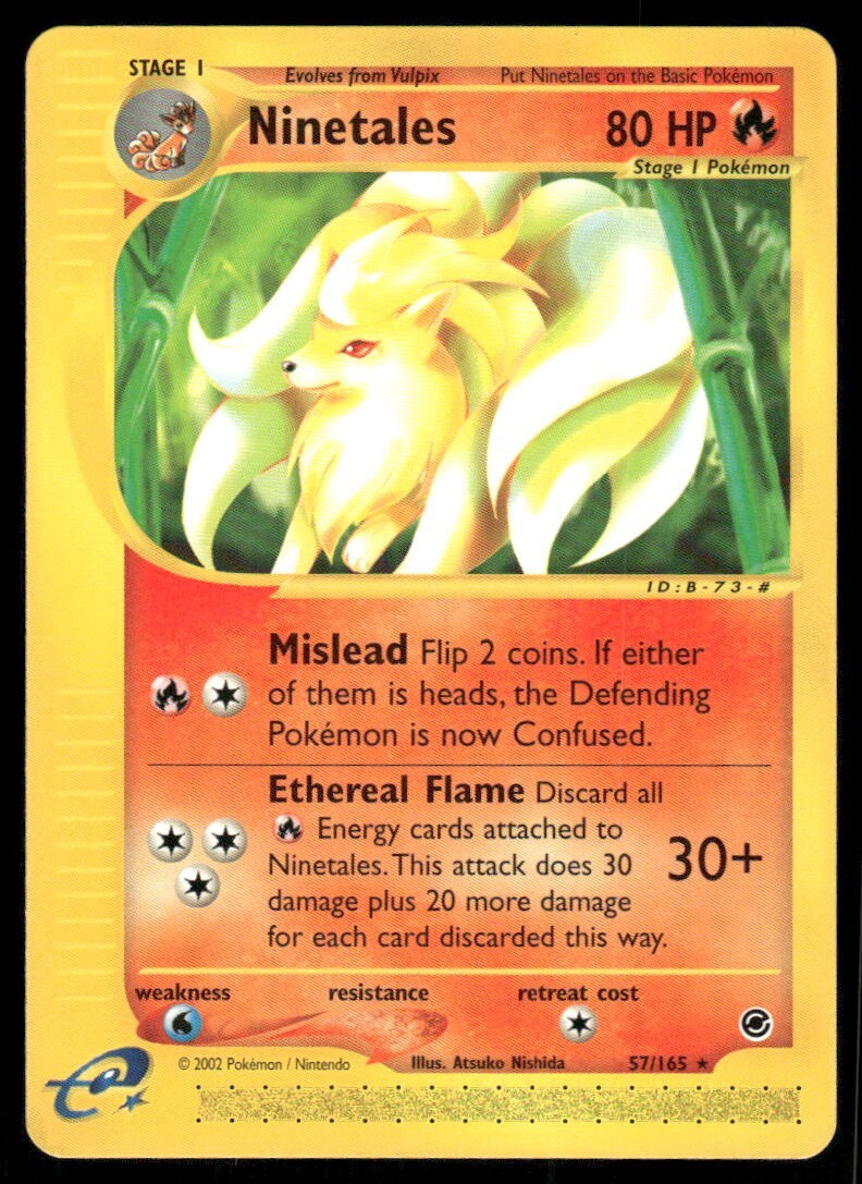 Pokemon Tcg NM Ninetales #57 Expedition