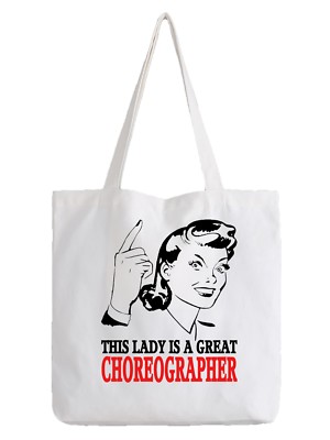 Choreografin Damen Tragetasche Shopper bestes Geschenk Tanzlehrer Routine cool