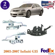 Hood Hinges Set + Hood Latch For 2003-2007 Infiniti G35