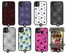 Spider Rubber Phone Case Spiders Arachnids Spiderweb Web Cobweb Design Style Pin