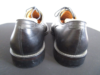 EUC! Johnston Murphy Handmade Italy Black Pebbled Leather  display picture 1