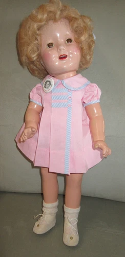 20" Composition IDEAL Shirley Temple Doll w Replacement Outfit
