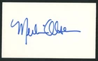 MERLIN OLSEN (1940-2010) signed 3x5 index card | Rams - autograph HOF