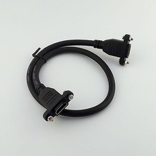 HDMI 1.4 Female to Female Socket Panel Mount Extension Adapter Cable Cord 50cm
