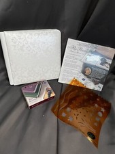 Creative Memories 7X7 Wedding Album Ivory Damask Promise 12 pages AND BONUS