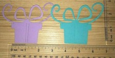 10 GIFT PRESENT cardstock paper die cut embellishment scrapbook / card making