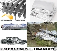 Emergency Survival Outdoor Waterproof Foil Thermal First Aid Rescue Blanket Tent