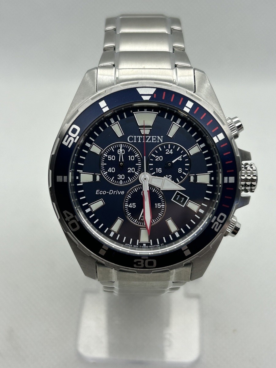 稼働品／CITIZEN Eco-Drive chronograph H500 Citizen Eco-Drive H500-R012282 Men's Chronograph Silver