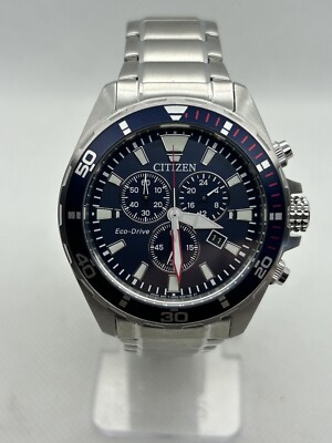 Citizen Eco-Drive H500-R012282 Men's Chronograph Silver Bracelet
