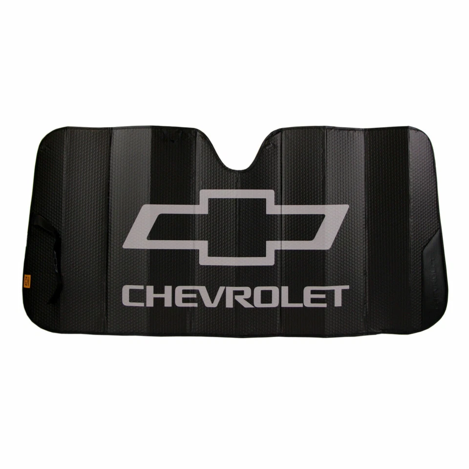 ⭐️⭐️⭐️⭐️⭐ CHEVY Black Windshield Chevrolet Sunshade Universal Sun Shade New Gift - Image 3 of 4