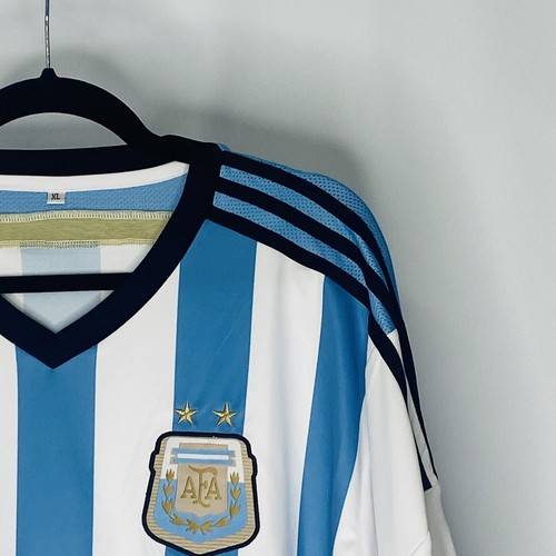 2014 FIFA World Cup Argentina Jersey & Shorts Short Sleeve Set Uniform XL - Picture 4 of 15