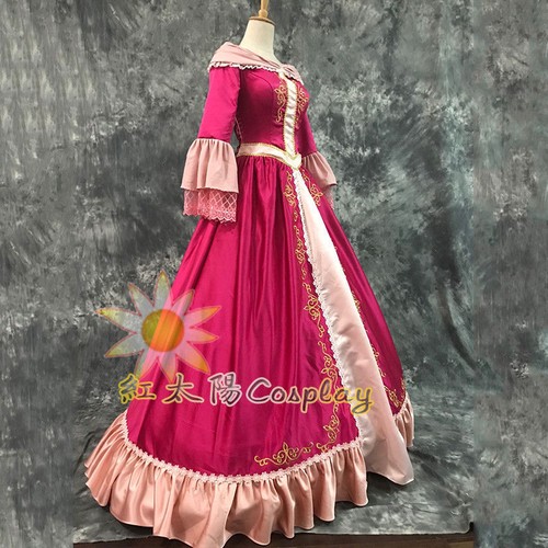 Disfraz de Bella Adulto La Bella y la Bestia Vestido Capa Princesa Vestido con disfraces - Imagen 6 de 8