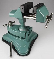 Tischschraubstock m. Saugfu&szlig; 75mm Backen Vollmetall Dreh-arretierbar