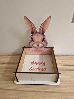 Mini Holz Osterkorb Geschenkbox personalisierbar Kinder Geschenkidee Eier