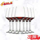 white/red Wine Glasses Set of 8 12oz Lead-free Clear Durable Glassware good gift