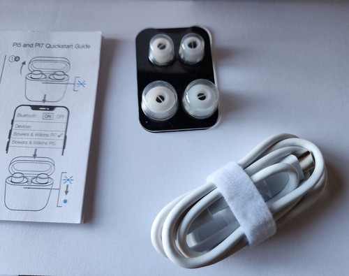 NEW Original White ACCESSORIES (NO EARBUDS) for Bowers & Wilkins PI5 TWS Earbuds - Picture 5 of 10