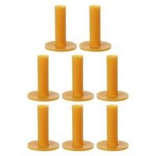 8 Pack Rubber Golf Tee 3 Inch Golf Tees Training Tee Yellow