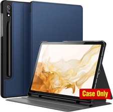 Slim Folio Stand Case for 11-Inch Samsung Galaxy Tab S8/S7 with S Pen Holder
