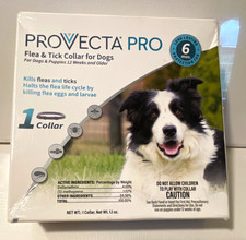 Provecta Pro Flea Tick Collar for Dogs Puppies 12 Weeks, 6 Months, 1