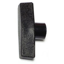 3/8"-16 x 2-1/2" Black Plastic Coarse Thread Bar Knobs 3 pcs. 