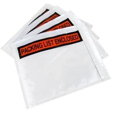 1000 Packing List Enclosed Invoice Panel Face Envelopes 4.5 x 6 Shipping Pouch