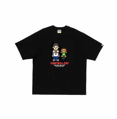 トップス BAPE SYNA CENTRAL CEE Tee Bape x Syna By Central Cee BABY MILO Black TEE SIZE M-2XL COMPLEX