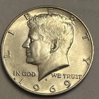 1969-D Kennedy Half Dollar - 40% Silver Coin #13