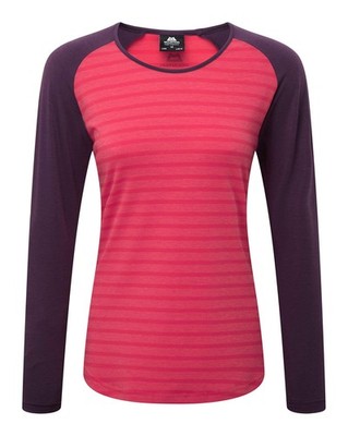 Women's Redline Long Sleeve Tee - Virtual Pink Stripe