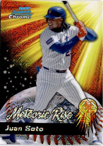 Juan Soto [Mega] #MR-15 2025 Bowman Chrome Meteoric Rise card