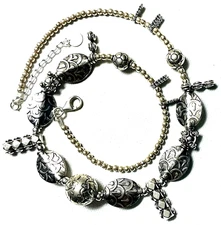 Handcrafted Sterling Silver Mixed Bali Beads One-of-A-Kind Necklace #6