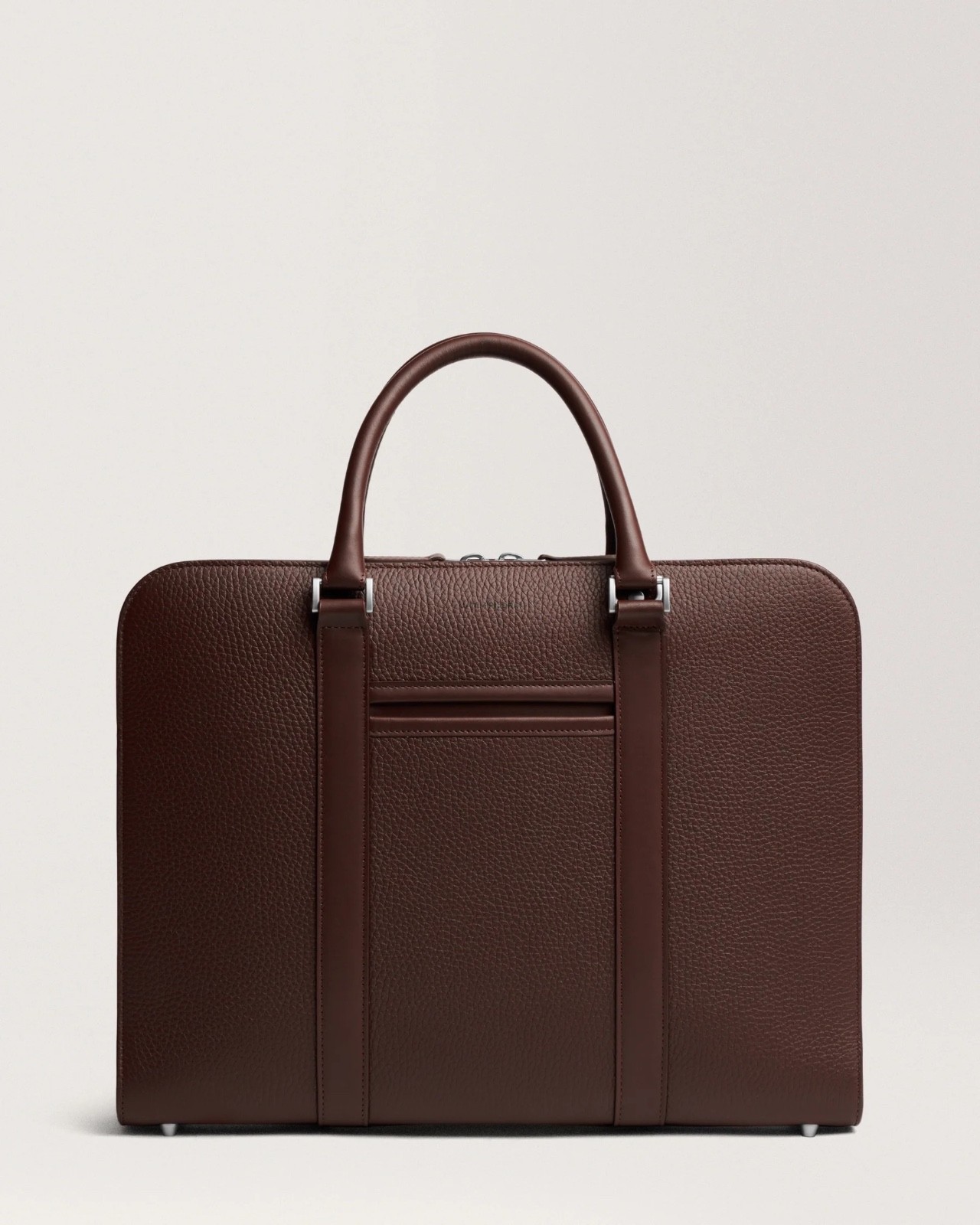 Carl Friedrik Palissy Briefcase Grained Leather Chocolate
