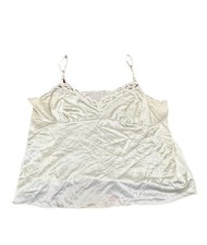 Vintage Vanity Fair Camisole Top Size 42 Beige Lace Trim Adjustable Straps 70s