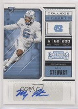 2018 Panini Contenders Draft Picks College Ticket MJ Stewart #232 Rookie Auto RC