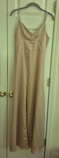 Ladies Long Sleveless Skinny Strap Dress by Shein - Satin - Size S (4) - EU 36