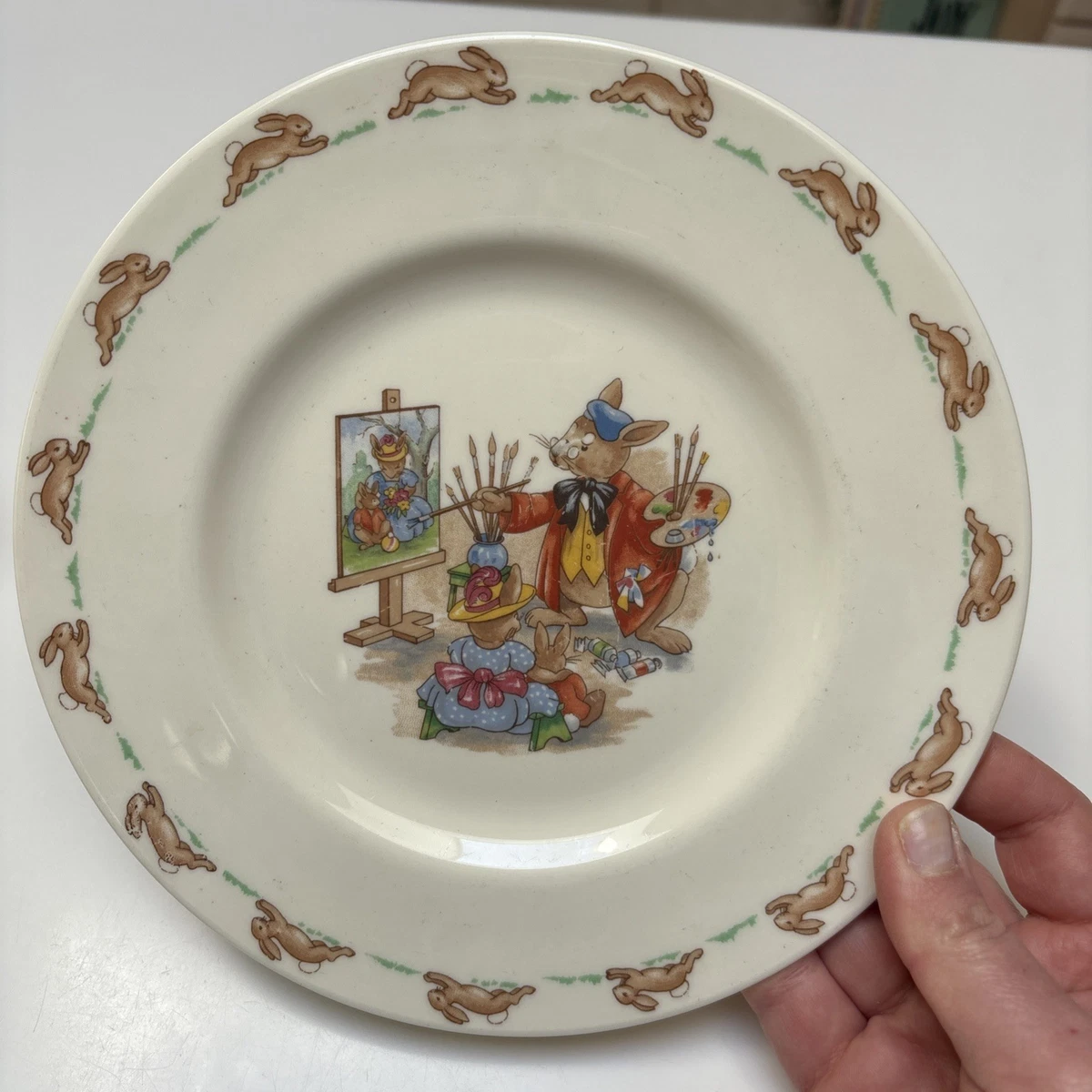 【希少・限定品】ロイヤルドルトン エルテ コレクタープレート「T」 Vintage Royal Doulton In Royal Doulton Collector Plates for sale