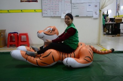 Tiger Ride On Cartoon Inflatable Toy Pool Party Home Garden Decor Relax 2M PVC