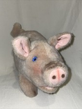 Steiff Piggy Plush Stuffed Small With Ear Button 9 Long