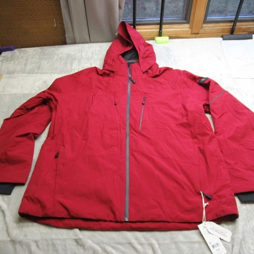 OObermeyer Jacket Mens XXL Red RaZe HydroBlock Lined Insulated Hooded $299 NEW - product listing photo