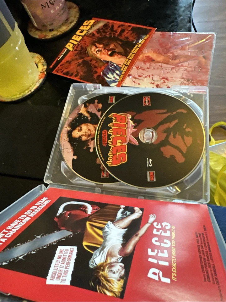 Pieces (1982) Blu-ray 3-Disc Set Grindhouse Releasing - Image 3 of 3