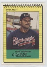 1991 ProCards Minor League Chris Chambliss #3018 0a2