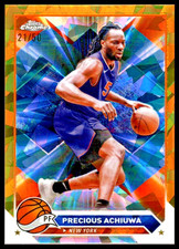 2023-24 Topps Chrome Sapphire Gold Refractors #167 Precious Achiuwa Knicks/50