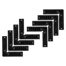 8pcs Positioning Squares Right Angle Clamps 150x150mm 90&deg; Corner Clamp, Black