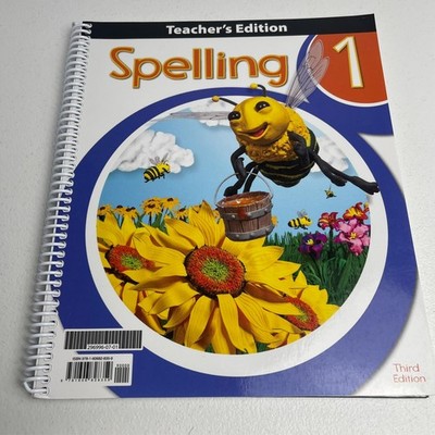 Spelling 1 Third Edition - Teacher's Edition - BJU Press