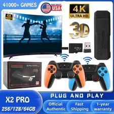 256G 41000+ Retro Games Video Game Console TV Stick 4K HDMI Wireless Controller